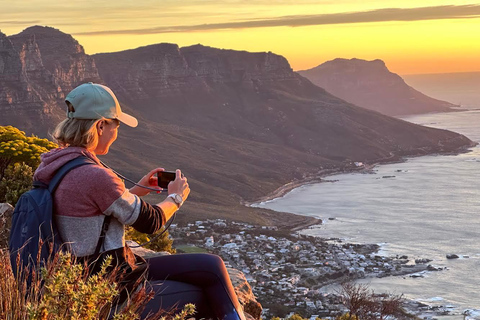 Cape Town: Guided Lion's Head Hike at Sunrise or Sunset Sunrise Hike from Meeting Point