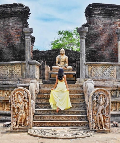 Vanuit Sigiriya: Polonnaruwa-dagtour met Minneriya-safari