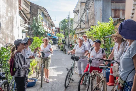 Bangkok : Expériences à vélo et croisière sur le canal en bateau à longue queue