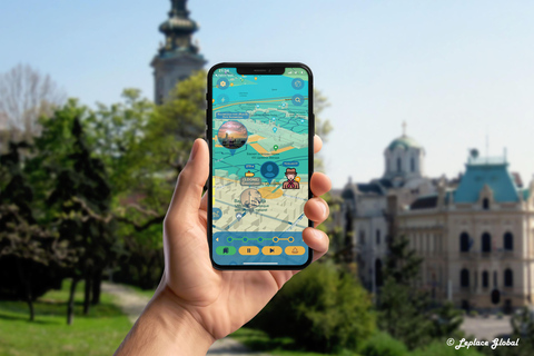 Tour a pie por el centro de Belgrado con aplicación para smartphoneAplicación móvil del centro de Belgrado Recorrido autoguiado a pie con GPS