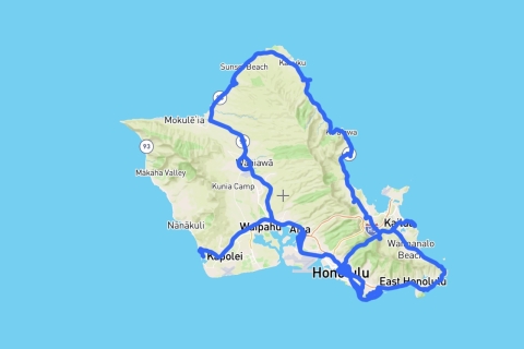 Oahu | Samodzielna wycieczka audio z przewodnikiemOahu