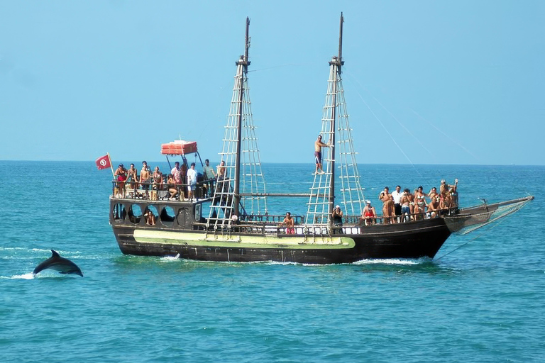 Pirate Ship trip to the Enchanted Flamingo Island in Djerba