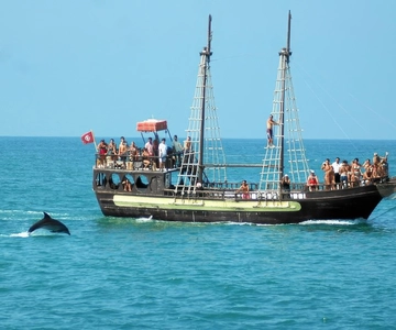 Pirate Ship trip to the Enchanted Flamingo Island in Djerba