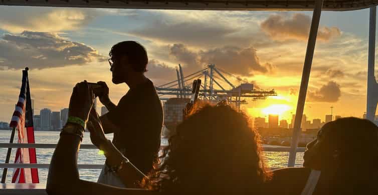 Miami Evening Boat Past Millionaire Homes on Water Taxi photo 7