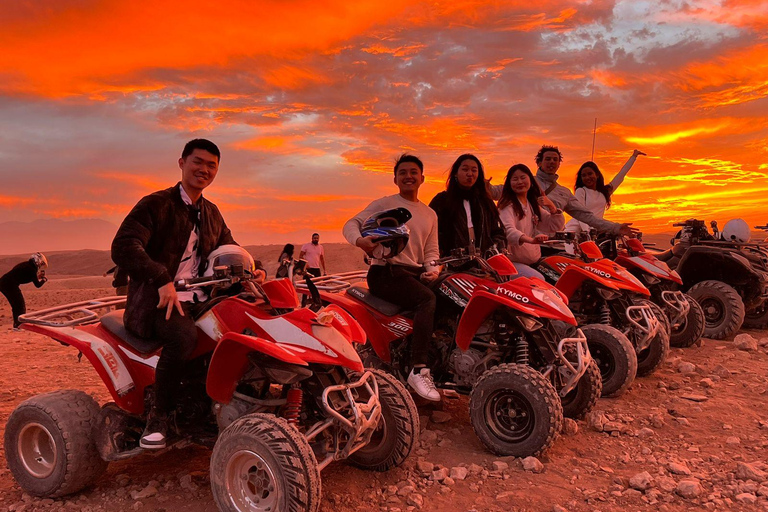 From Marrakech: Agafay Desert Quad Biking Tour with Transfer