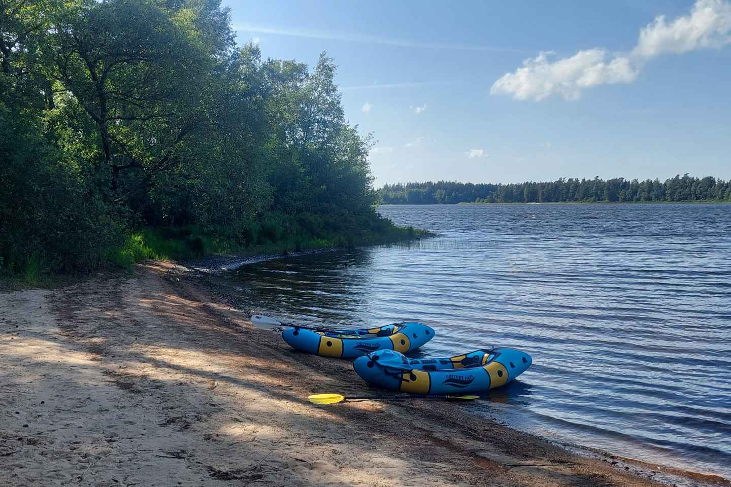 Agunnaryd: guided packrafting tour (4 hours)