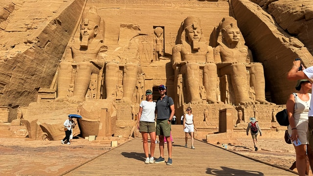 From Aswan: Abu Simbel Temples and & Nefertari Temple by Air