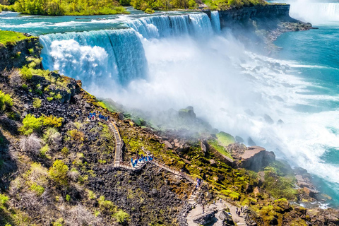 Nowy Jork: Nocna wycieczka z przewodnikiem nad wodospad NiagaraWycieczka w języku hiszpańskim