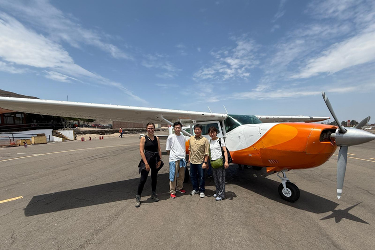 From Ica or Huacachina: Fly over the Nazca Lines and Huacachina buggy I only fly over the Nazca Lines.
