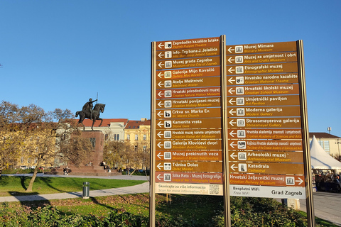 Zagreb: Compact private city tour in German with a local guide Zagreb: Compact city tour in German with a licensed local guide