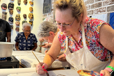 Galle: laboratorio di batikGalle: Laboratorio di batik
