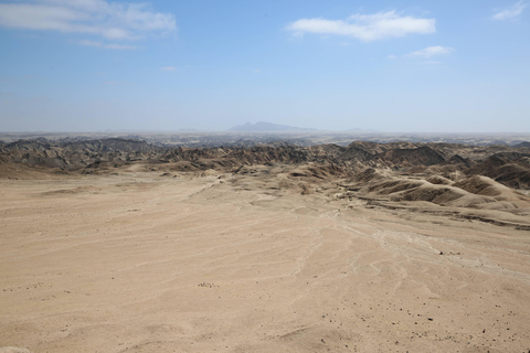 沙漠月球景观之旅：探索纳米比亚的神秘地形