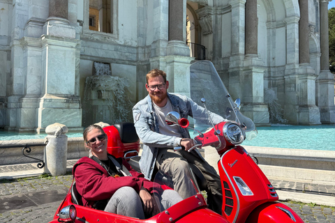 Rome Vespa Sidecar Tour: 90-Minute Panoramic Experience Shared Sidecar Experience