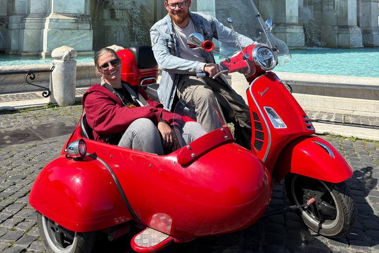 Rome Vespa Sidecar Tour: 90-Minute Panoramic Experience Shared Sidecar Experience