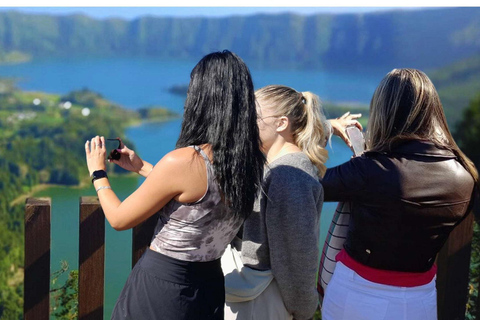 Port de croisière de Ponta Delgada : Tour des lacs bleu et vert