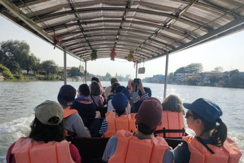 Ayutthaya Island Boat Experience with 3 Temple Stops