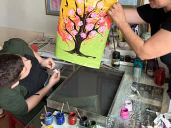 Turkish Marbling Paper Ebru Art Workshop