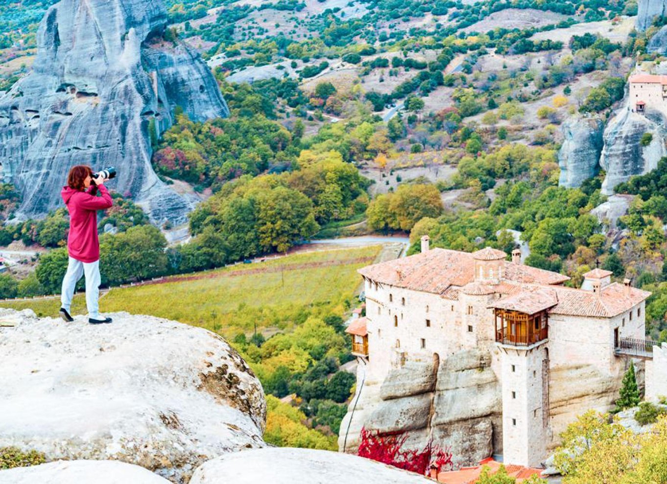 Athen: Dagsudflugt til Meteora-klostrene med huler og frokost