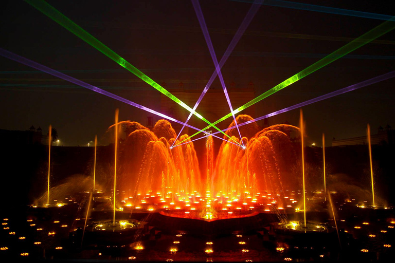 New Delhi : Visite de l&#039;exposition Akshardham et du spectacle de l&#039;eau et de la lumière