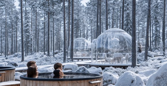 Invisible Forest Spa: sauna, outdoor hot lagoon pool & lunch