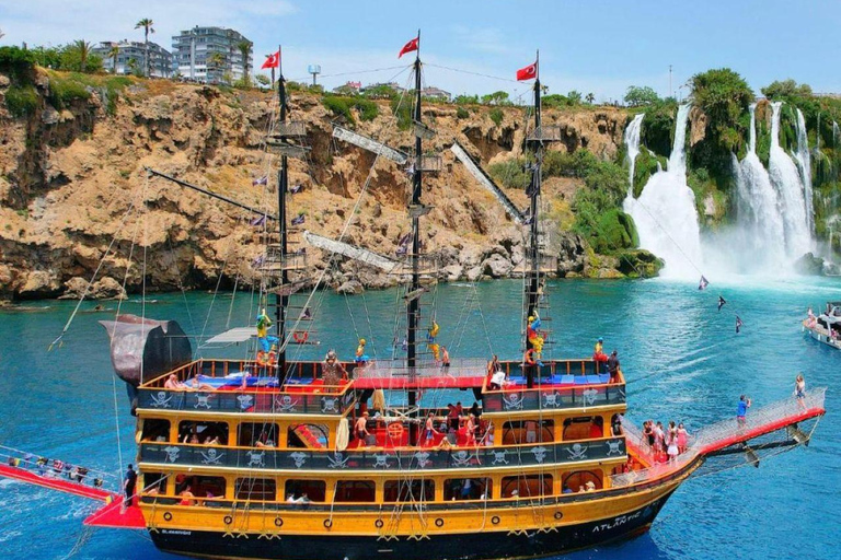 Atlantic Pirate Boat Tour to the Hidden Coves of Antalya Atlantic sunset boat tour with dinner & soft drinks