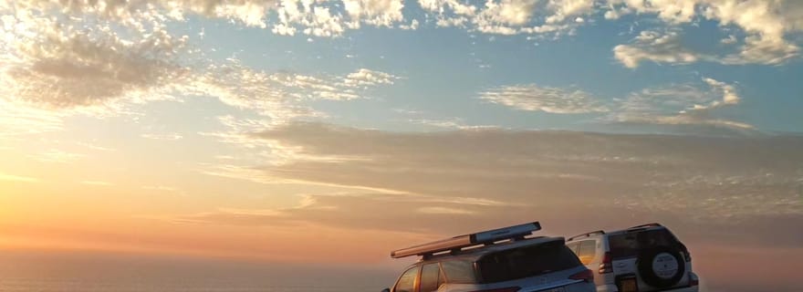 Swakopmund : coucher de soleil sur les dunes du Namib avec en-cas et boissons
