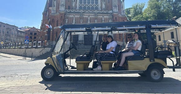Krakau: Private Städtetour mit Führung im Golf-Buggy (mit Abholung)