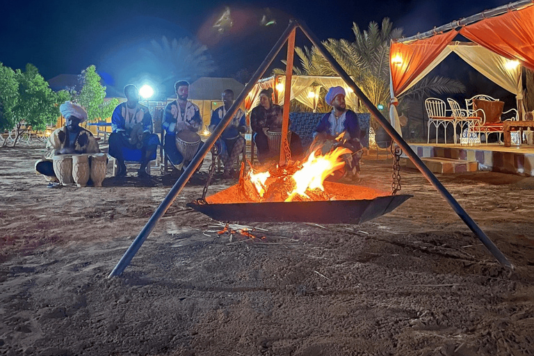 Fes to Marrakech: 2Day Desert trip Luxury camp, quads, meals Return Marrakech: Private Luxury Tent Ensuite Bathroom & AC