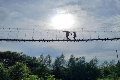 Pattaya Rainforest Zipline Rope Suspension Bridge Adventure