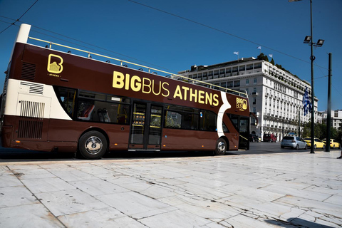 Atenas: Tour de ônibus hop-on hop-off Sightseeing Tour de ônibus hop-on hop-offHop-on Hop-off de 48 horas (rotas de Atenas, Pireu e Riviera)