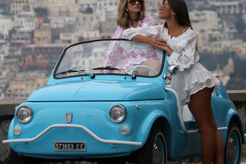 Amalfi Coast: Fiat 500 Jolly Tour with Lemon Grove Visit Sunset - No Lemon Grove