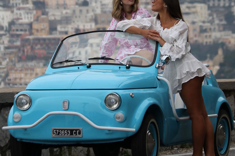 Amalfi Coast: Fiat 500 Jolly Tour with Lemon Grove Visit Sunset - No Lemon Grove