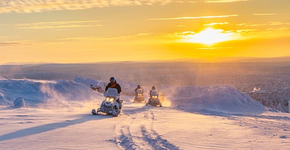 From Rovaniemi: Guided Lapland Snowmobile Adventure
