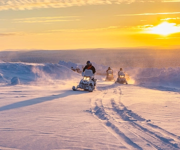 From Rovaniemi: Guided Lapland Snowmobile Adventure