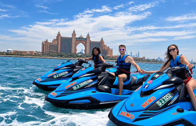 Giro in moto d'acqua fino al Burj Al Arab e all'Atlantis + video/foto e gelato