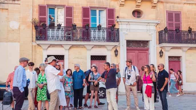 Mdina: biglietto per la cattedrale, tour con attori e spettacolo musicale