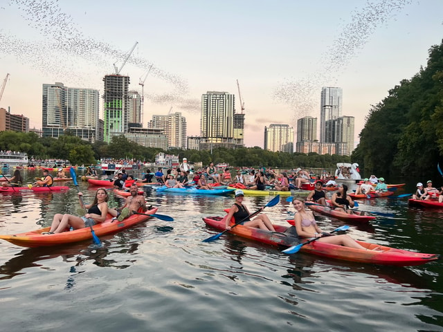 Downtown Sunset Tandem Kayak with 1.5M Bats