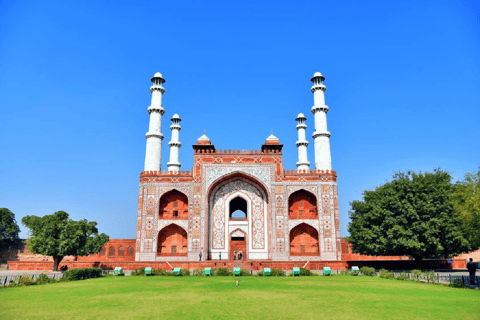 From Agra: Akbar Tomb and Gurudwara Guru Ka Taal Guided Tour Tour with Private Car, Driver and Local Expert Tour Guide
