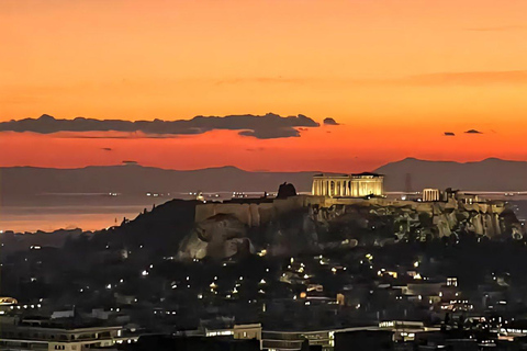 Lake Vouliagmeni Thermal Spa and Lycabettus Panoramic Sunset Sunset Tour