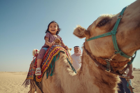 Doha Family Friendly Desert Safari with Camel Ride Shared Desert Safari Tour Dune Bashing & Camel Ride