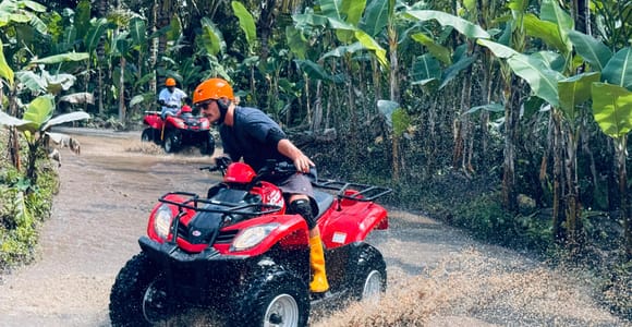 Ubud: ATV Quad Bike & Zip-Line Adventure with Meal