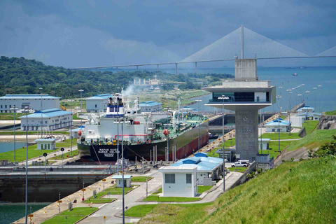 Panama City : Fort San Lorenzo et écluse Agua Clara du canal de Panama