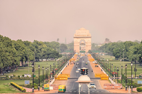 Depuis l&#039;aéroport de Delhi : Visite guidée de l&#039;ancienne et de la nouvelle Delhi pendant l&#039;escaleVisite privée de la ville avec voiture climatisée et guide privé, 4 heures