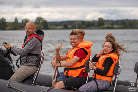 Warsaw: Exciting 90 min Speedboat Tour on the Wild River