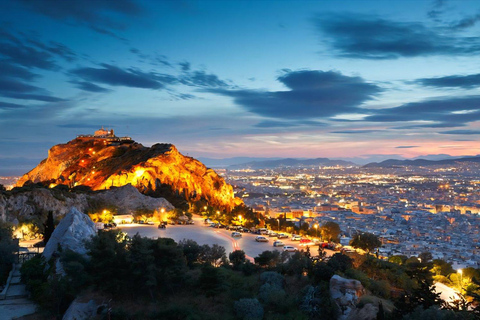Lake Vouliagmeni Thermal Spa and Lycabettus Panoramic Sunset Sunset Tour