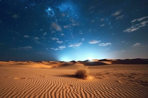 Safari nocturno por el desierto de Doha Observación de las estrellas y paseo en camello