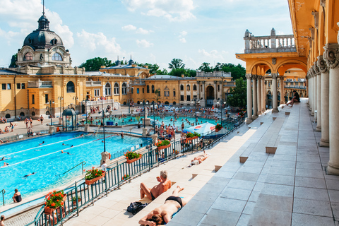 Budapest: día completo en el spa Széchenyi con visita opcional a PálinkaPase de día completo con cabina privada - HUNGARIA KONCERT