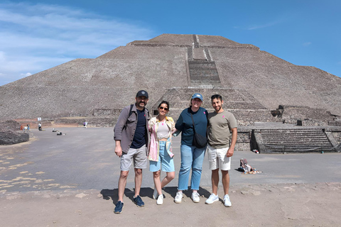 VISITE PRIVÉE DE TEOTIHUACAN AVEC BASILLICA + TRANSPORT