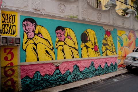 Quito : visite guidée d'art de rue avec boissons localesVisite partagée avec point de rencontre