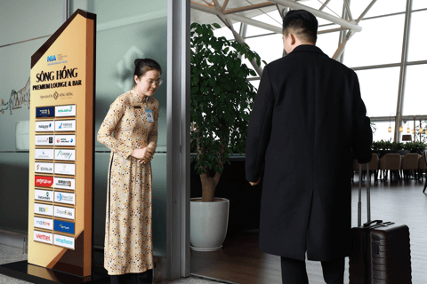 Hanoi: Międzynarodowe lotnisko Noi Bai Dostęp do saloniku SH Premium LoungeOdloty międzynarodowe T2: Salonik SH Premium Lounge Ha Noi